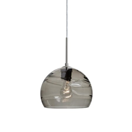 Besa Lighting Besa Spirit 8 Pendant For Multiport Canopy, Smoke, Satin Nickel Finish J-SPIR8SM-SN